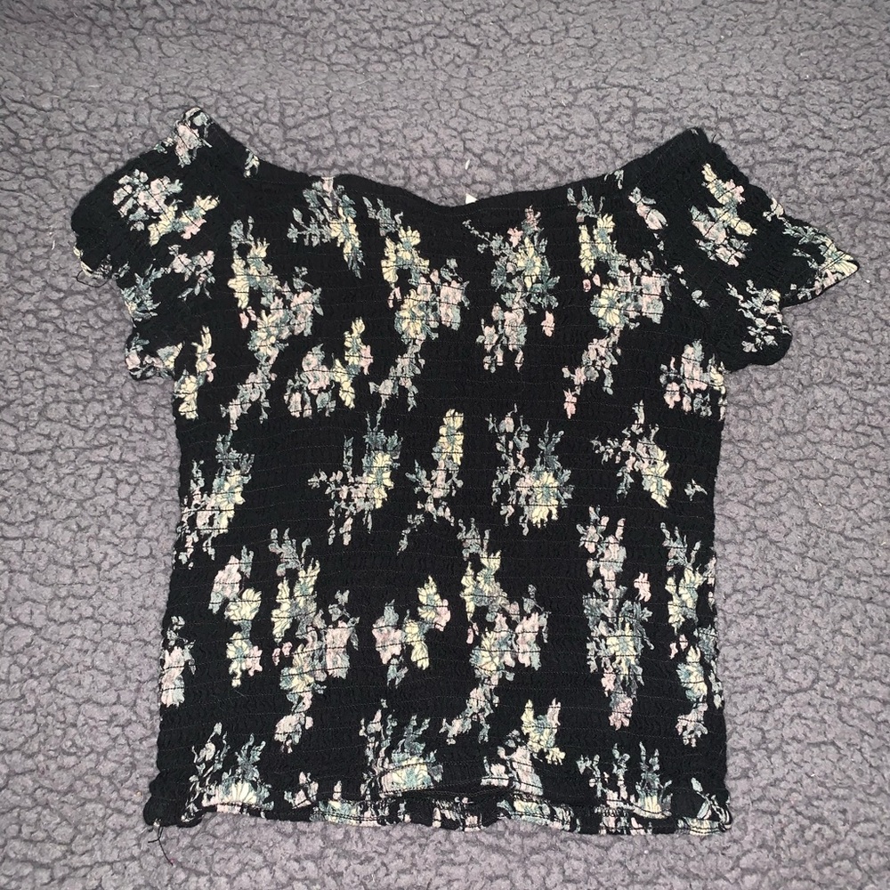 Off the shoulder crop top